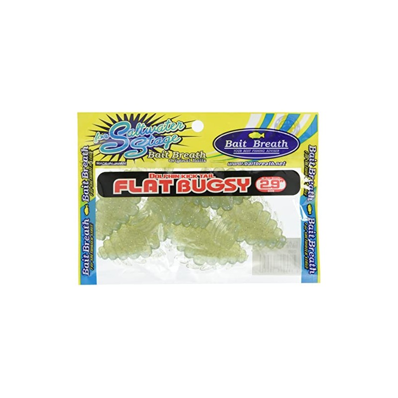Bait Breath Worm Flat Bugsy 2.9" S878 Deep Shad