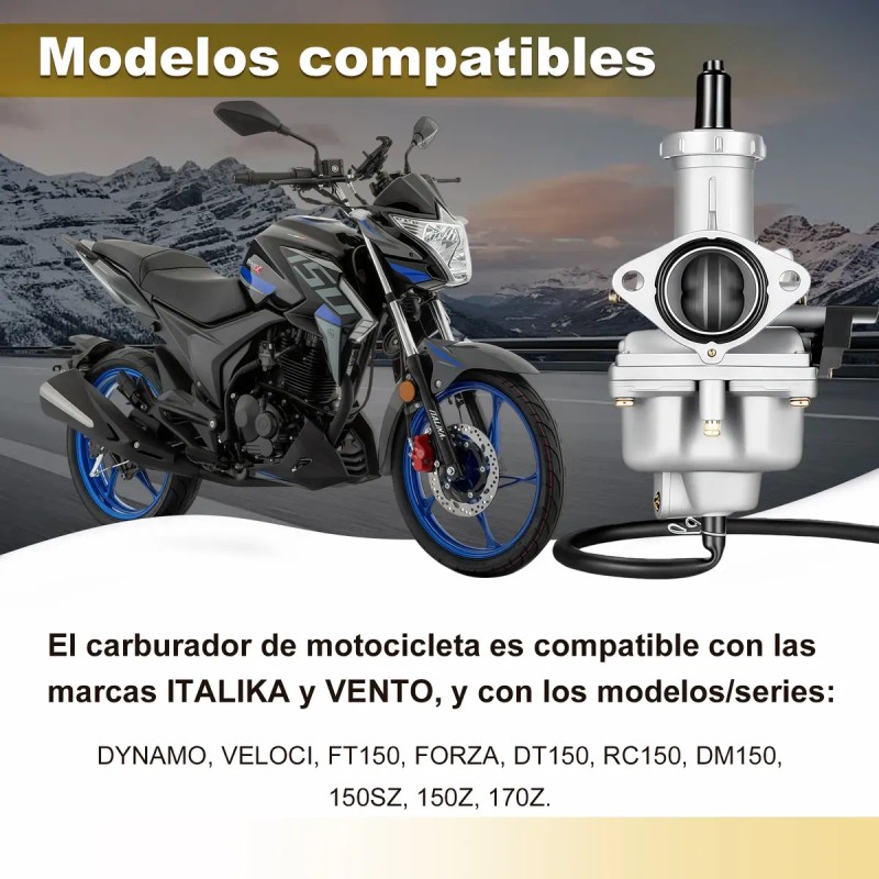 Carburador Motos Para Italika Dm150 125cc 150cc 175cc 200cc
