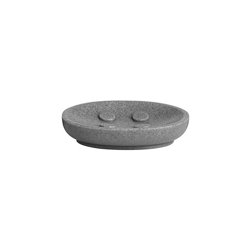 Premier Housewares 1601507 Canyon Soap Dish - Grey 3 x