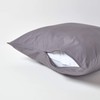 HOMESCAPES Dark Grey Pure Egyptian Cotton Euro Size Pillowcase 80