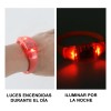 Pulsera Audio Ritmica Fiesta Neón Led Concierto 10 Pzas
