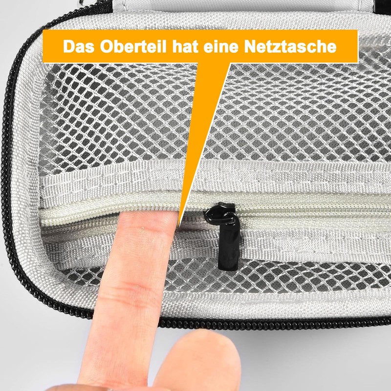 Grapsa Digital Camera 4K Digital Zoom Camera Case, Grey interior,