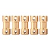 5 Piece Motor Copper Shaft Coupling Connector Sleeve Transfer Joint