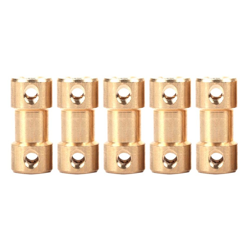 5 Piece Motor Copper Shaft Coupling Connector Sleeve Transfer Joint