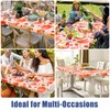 Moosfor Spandex 6 Foot Rectangle Thanksgiving Table Cloth 2 Pack,