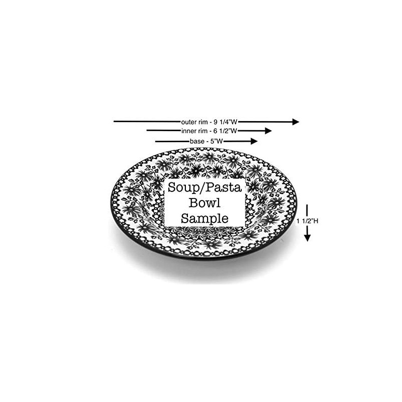 Polish Pottery Bowl - Soup/Pasta - Sunburst