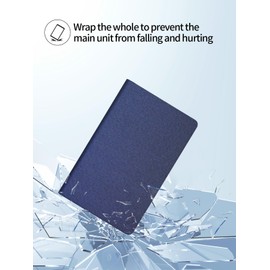 Case for Teclast T65 13.4-inch Android Tablet,UYRUREL Leather Slim Folding Stand Cover with Magnet auto Sleep/Wake for Men Women Full Protection,Blue.