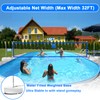 LED Pool Volleyball Net Set with Solar Powered Lights|15ft-32ft Adjustable