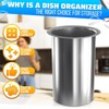Countertop Utensil Holder Stainless Steel - 5.5 x 4.5" Stainless