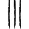 Uni Pin Fineliner Drawing Pens - Chisel Nibs - Black