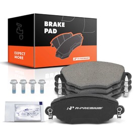 A-Premium Front Ceramic Disc Brake Pads Set Compatible with Select Ford and Jaguar Models - Mondeo 2001-2006, X-Type 2002-2008, with Hardware, 4 Pcs