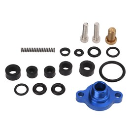 Aramox Juego de Resorte de Tapa de Válvula Reguladora de Presión de Juego de Sello de Resorte de Presión de Alivio de Reemplazo para Motor Diésel Powerstroke de 7.3L(Azul)