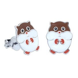 Katy Craig, 925 Sterling Silver Hamster Earrings