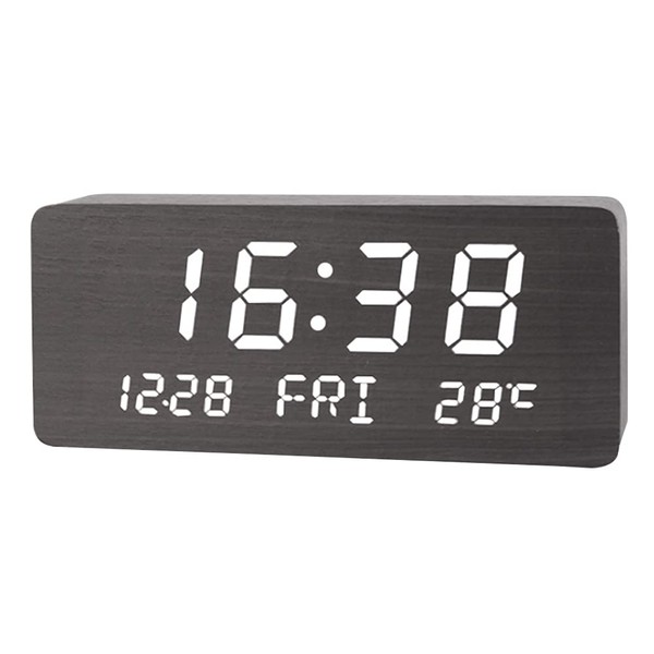 Table Clock, Digital Calendar, Temperature Display, Alarm Function, Desk Clock,