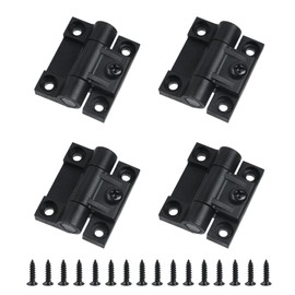 Antrader 4 Pack 43mmx36mm 4 Countersunk Holes Plastic Adjustable Torque Position Control E6-10-301-20 Series Hinge Black Door Hinges