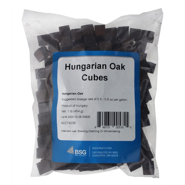 Cubos de roble tostado medio húngaro, 1 libra