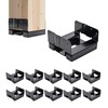 10 PCS 6x6 Post Base for Concrete,Brackets for Wood Posts,Heavy