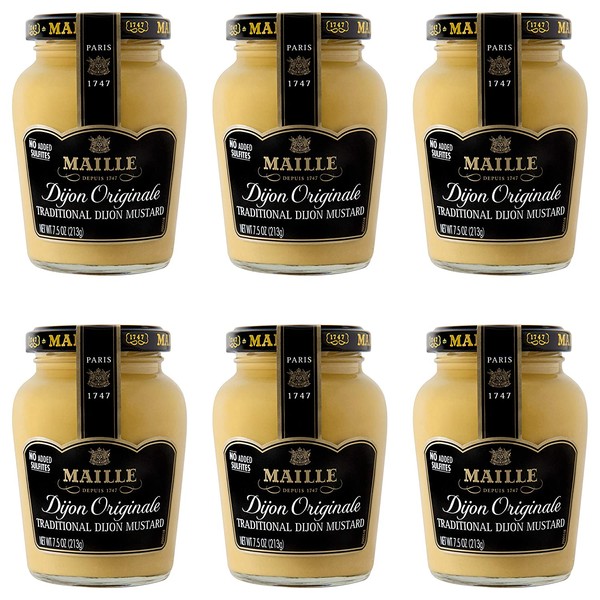 Maille Mustard, Dijon Originale No Added Sulfites, 7.5 oz, 6 Count