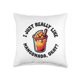 Mangonada Mango Chamoy Mexican Candy Comida Mexicana Mexico Throw Pillow