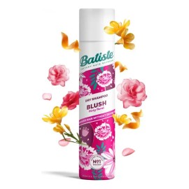 Batiste Shampoo en Seco Blush 200 ml. Refresca el Pelo Sin Usar Agua, Absorbe el Exceso de Grasa, Brinda Volumen y Textura, Neutraliza Olores. Ahorra Tiempo y Agua. Número 1 en el Mundo