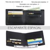DOXUNGOO carteras antirrobo RFID Blocking 1 zippered cash pocket carteras