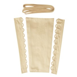 QRBTSCL Women's Wedding Dress Zipper Replacement Adjustable Fit Satin Corset Back Kit Lace up for Prom Dress Light Champagne 16 Inches