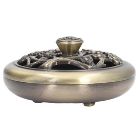 Incense Burner Vintage Style Zinc Alloy Safe Durable Exquisite Glossy Wide Application Incense Burner Holder