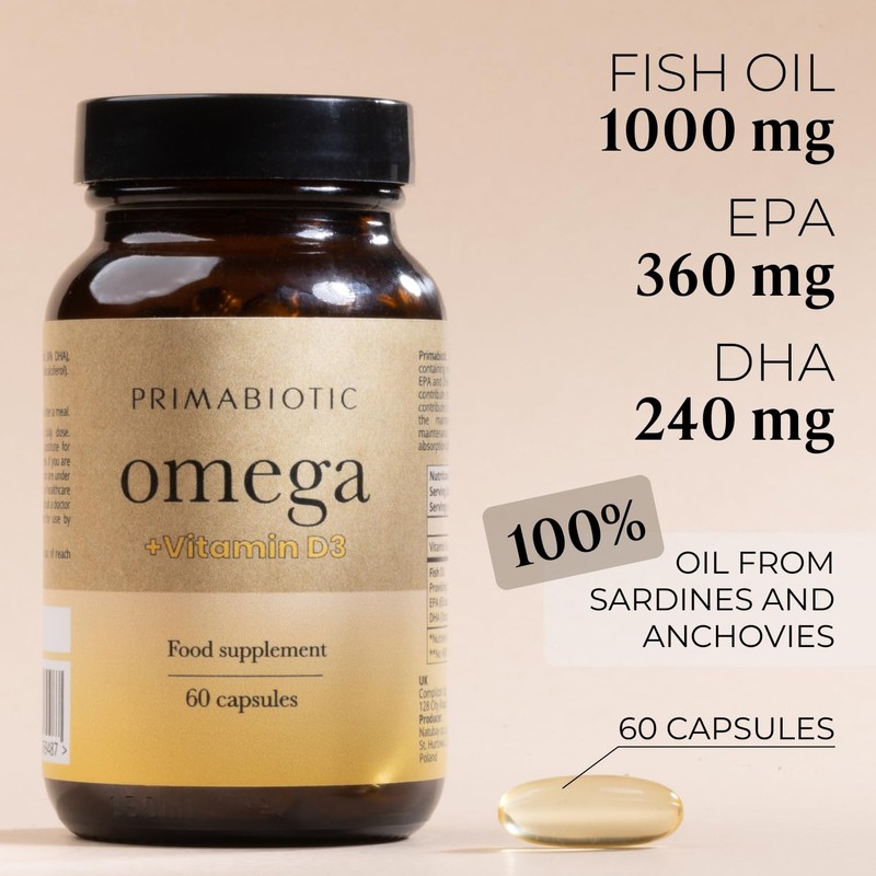 Primabiotic Omega 3 – High Strength Fish Oil Capsules |