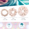 12 Pcs Premium Satin Silk Scrunchies Hair Ties for Women