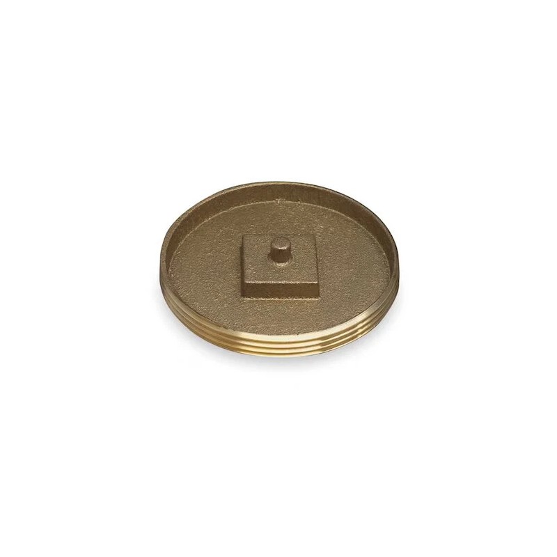 Oatey 42740 Cleanout Plug 1-1/2 Brass Recessed Head Tapped
