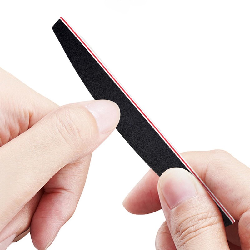 LNAUJS Nail File and Thin Buffer Block, Reusable Black Half