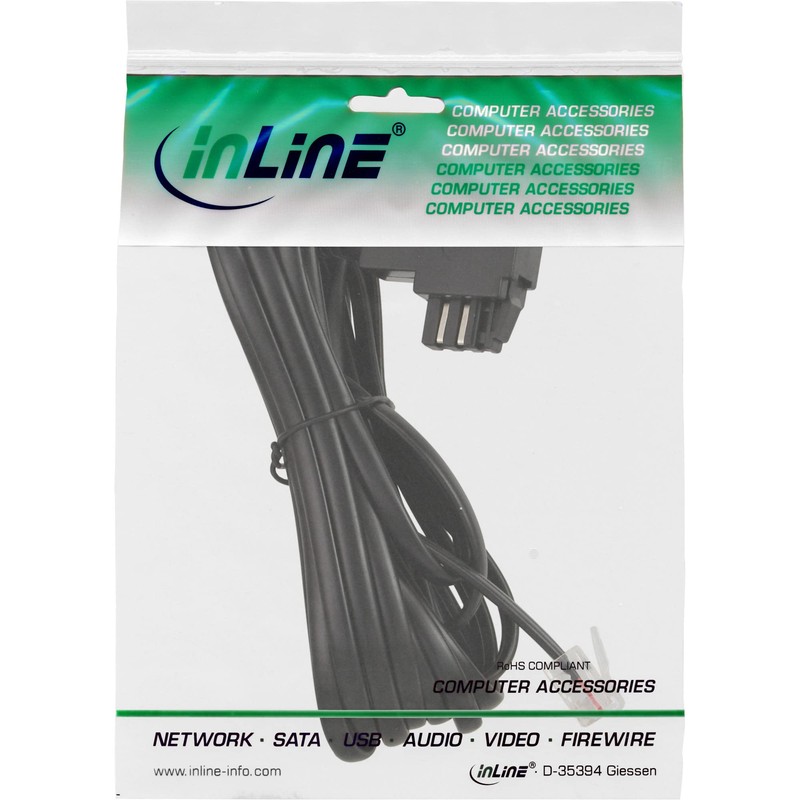 InLine TAE-N - RJ12 6m - telephony cables (TAE-N, RJ12)