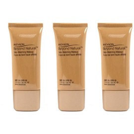 Revlon 3 Revlon BEYOND NATURAL Skin Matching Makeup # 250 DEEP SEALED (308)
