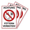 Strobo Achtung Füttern verboten ! Sign, 20 x 30 cm,