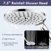 HOWUWEY Modern Dual Shower Head with Handheld Spray, 7.5" Rainfall