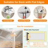UYHKVXF Desk Side Storage, Under Steel Hanging Organizer, No Drill