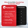 ArmorDillo Countertop Protection Film w Free Knife. Clear Self Adhesive