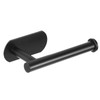LAYUKI Toilet Paper Holder,Matt Black,Wall Mount,Upgraded Adhesive Toilet Paper Roll