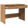 vidaXL Desk Writing Table - Engineered Wood, Modern Artisan Oak,