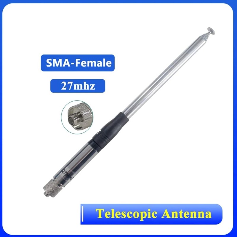 Snblzhef 27MHZ Telescopic Antenna SMA-F Connector Aerial for Short Wave