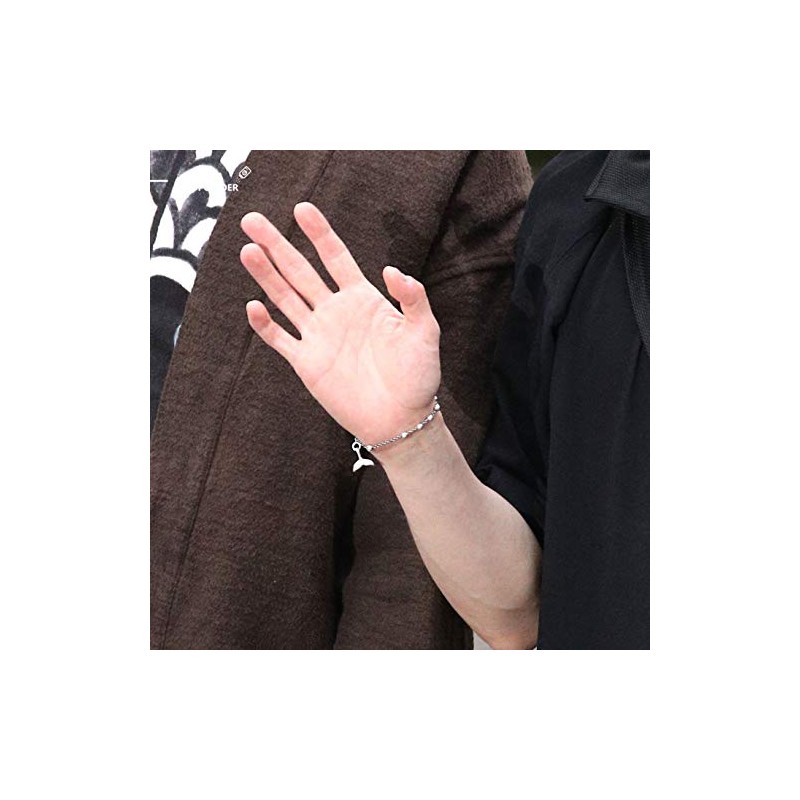 [LIBERTY-M] SUGA Bracelet, Whale Tail, Ball Chain, Sags, Popular Accessory