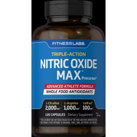 Fitness Labs Nitric Oxide Supplement | 3000mg | 120 Capsules | Non-GMO | By Fitness Labs