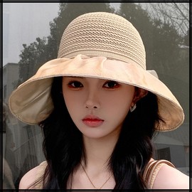 White Fang CZA136 Beach Hat, Hat, Wide Brim, Lace Pattern, Ribbon Included, UV Protection, Sun Shade, Elegant, Women's, Pink