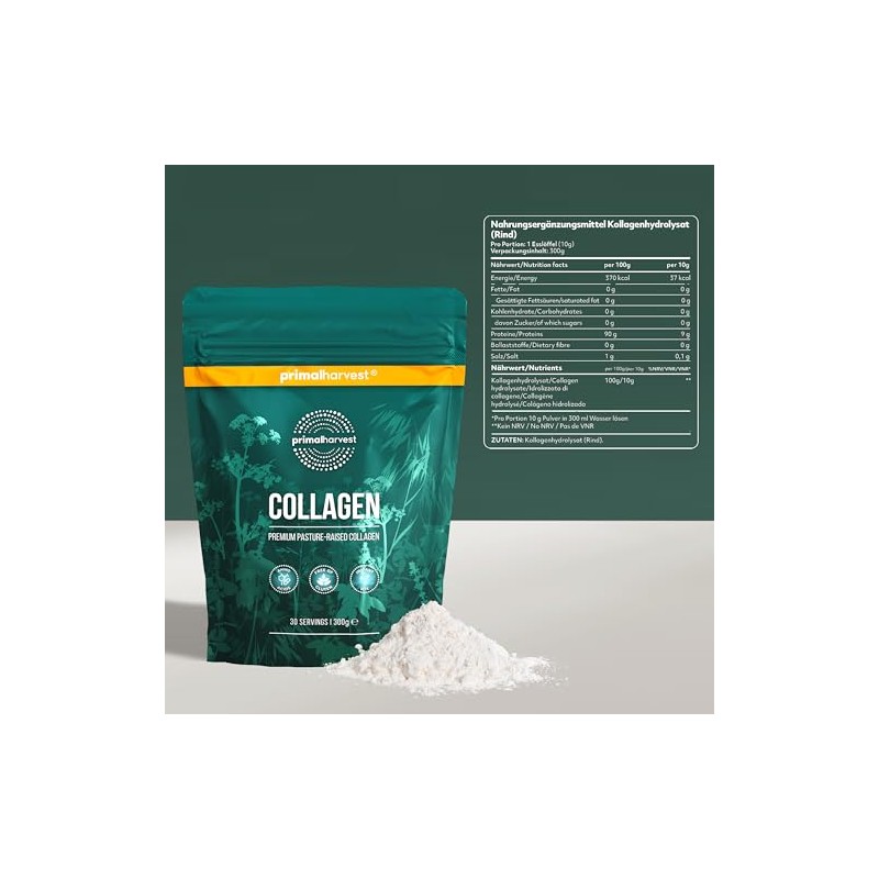 Primal Harvest Collagen Powder Hydrolysed Collagen Powder Type I &
