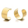 2pcs Gold Color Stainless Steel Ear Cuff Ear Clip Non-Piercing