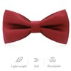 SUJIBHI Men's Bow Tie Classic Solid Color Pre-Tied Bow Tie