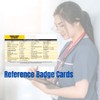 Lab Values Horizontal Plastic Badge Cards - Set of 2