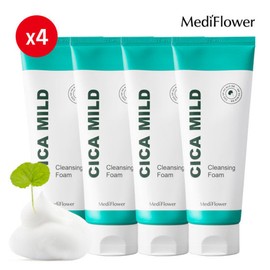 Mediflower 메디플라워 시카 마일드 클렌징폼 150mlx4 / 2세트당 하나 더 MediFlower Cica Mild Cleansing Foam 150ml x 4 / One extra for every two sets