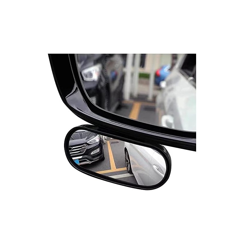 Espejo para punto ciego HD para coche, espejo retrovisor gran