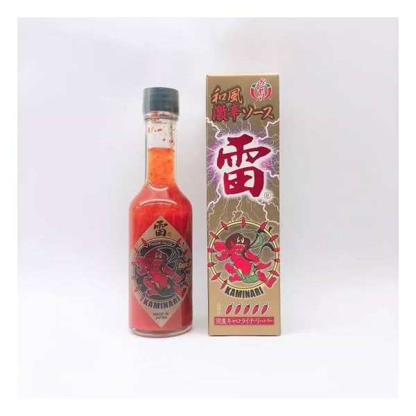 KANZURI Spicy Chili Sauce Kaminari Gold Habanero 60ml Myoko Niigata